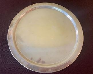 #1122A - Silver plate tray 8.5”  - $5