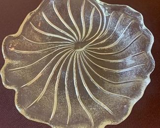 #1236A  - Indiana glass lily pons coupe salad plate - $3