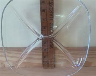 #1065A - Divided glass appetizer dish - $8
