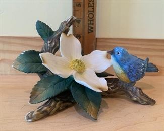 #1548C - Andrea by Sadek bluebird and dogwood blossom - $12