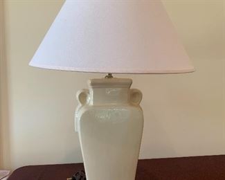 #1504B - 26” Ceramic yellow lamp - $12