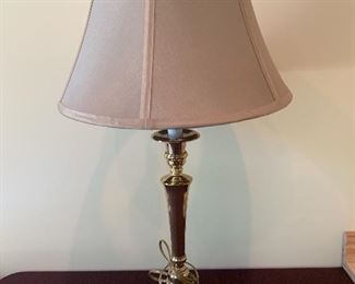 #1497B  - 28” Brass look lamp - $15