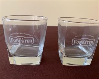 #1796F - Set of 2 Old Forester highball glasses - $4
