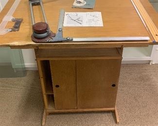 #2121Z  drafting table with accessories $150