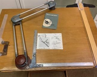 #2121Z  drafting table with accessories 