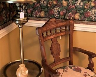 One of two Eastlake antique chairs