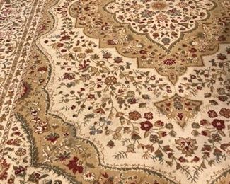 Great rug: 9 feet 6 inches x 12 feet 6 inches
