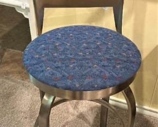 One of two bar stools
