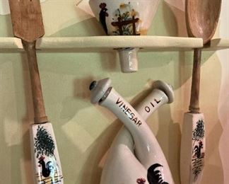 Vintage oil & vinegar set