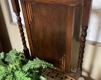 Barley twist fireplace screen