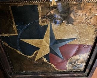 Framed Texas art