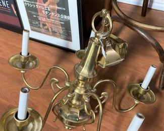 Brass light fixture