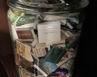 Some people collect matches . . .