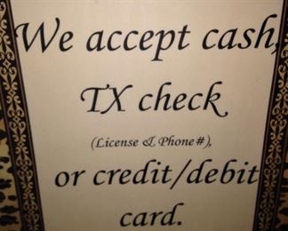 There is a  charge for card use.