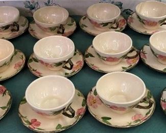 Franciscan Desert Rose cups & saucers