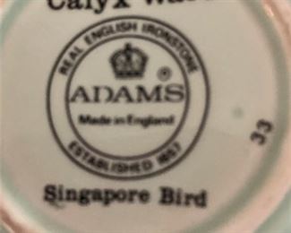 Calyx Ware "Singapore Bird" - made in England