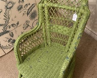 Child's wicker rocker (as is)