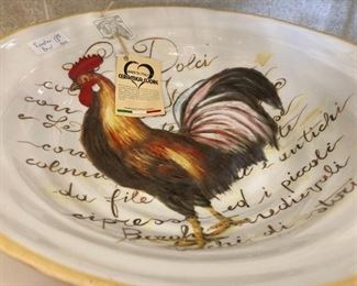 Large rooster bowl