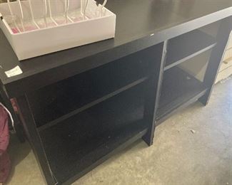 Black TV stand