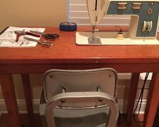 Close up of Sewing Table