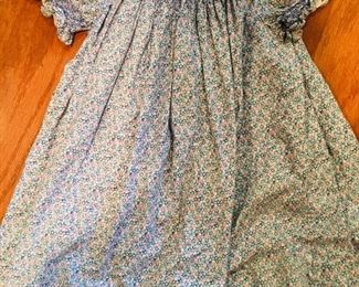 Sweet Vintage Smocked Dress with Smocked Sleeves