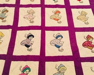 Beautiful Jack Dempsey Needle Art Handmade Quilt
(6’10” x 5’8”)