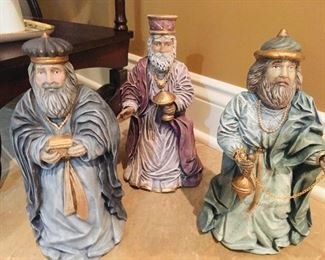 Beautiful Vintage Set of (3) Wise Men
Handmade & Hand Painted by
Ms Shirley