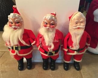 Three Vintage 1950’s Santas
Very Old!!! Made in Japan!!!