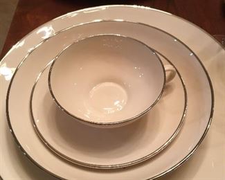 45 Pc Set of Franciscan Platinum Band Masterpiece China Set