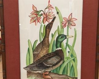 Anne Vaughn Sogned & Dated 1980
Mallard Watercolor/Print