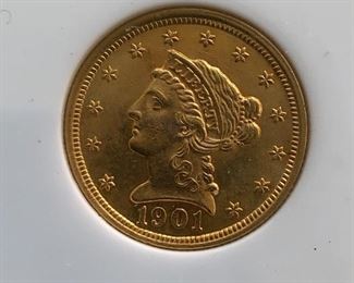 1901 $2.50 Gold Coin