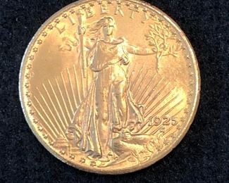 1925 $20 Gold Piece Coin