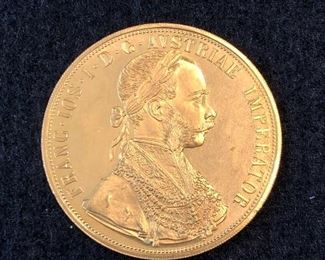 1915 Hungary Gold Coin