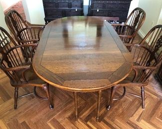 Baker dining table & chairs