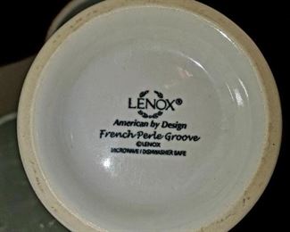 Lenox, French Perle Groove, microwave safe, everyday dish set 