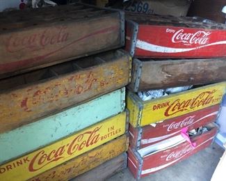 Even more coca cola boxes than are pictured here!