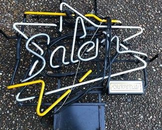 Neon Salem sign