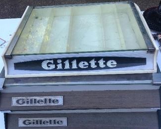 Gillette display boxes