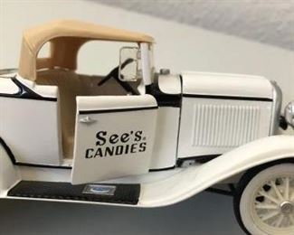 Vintage Cast Iron Sees Candies Roadster