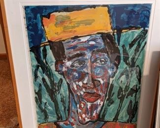 Framed print "Man" by Richard Jolly $50