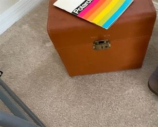 Polaroid camera with the case