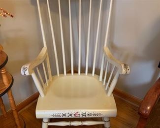 	#28	Painted rocker	 $40.00 		