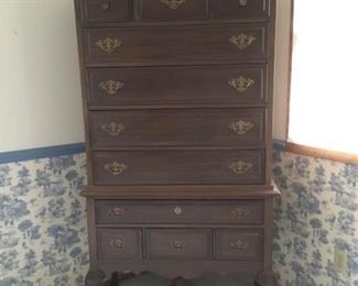 Tall Wood Chest of Drawers
