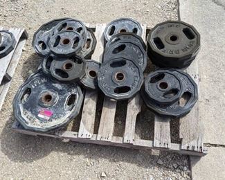 Lot Of Iron Grip Weightlifting Weights