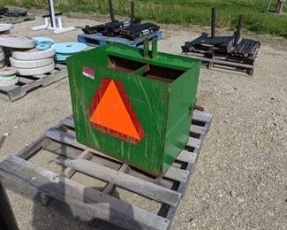 Tractor 3pt Rock Bucket Weight Cat 1