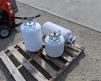 (3) Propane Tanks (1) 20lb (2) 30lb