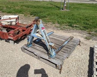 Blue line 3pt Pallet Forks For a Tractor