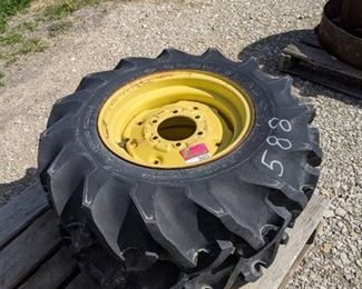 2 Small Tractor Tires With Rims
