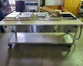 6ft Duke Hot Food Table On Casters EP305 M