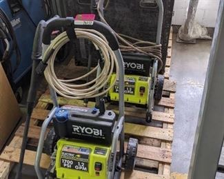 Set of 2 Ryobi Electric Pressure Washers